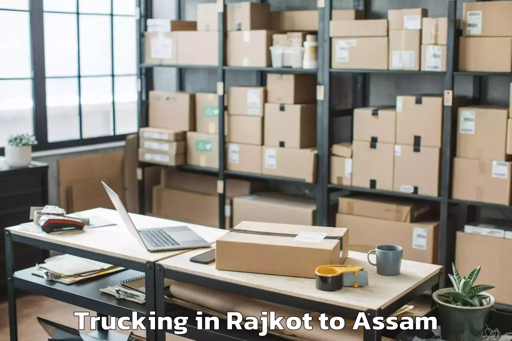 Leading Rajkot to Naharkatia Trucking Provider